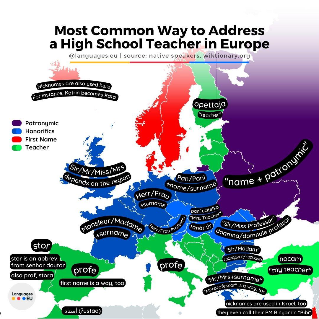 most-common-way-to-address-a-high-school-teacher-in-europe-updated